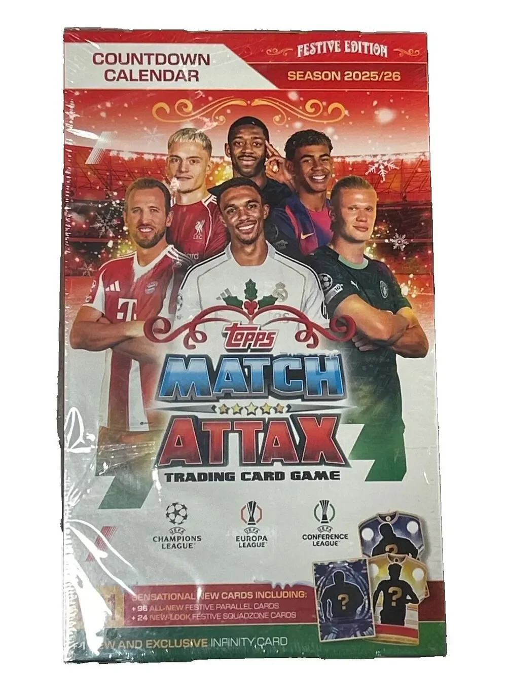 Topps Match Attax 2025/26 Countdown Calendar Festive Edition Trading Card Box